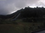 Archived image Webcam Winterberg: View to Ski Jumping Hill from Quick Jet 05:00