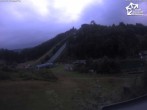 Archived image Webcam Winterberg: View to Ski Jumping Hill from Quick Jet 05:00