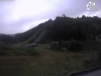 Archived image Webcam Winterberg: View to Ski Jumping Hill from Quick Jet 07:00