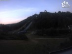 Archiv Foto Webcam Winterberg: Blick vom Quick Jet zur Sprungschanze 19:00