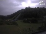 Archived image Webcam Winterberg: View to Ski Jumping Hill from Quick Jet 11:00