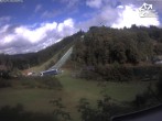 Archived image Webcam Winterberg: View to Ski Jumping Hill from Quick Jet 12:00