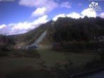 Archived image Webcam Winterberg: View to Ski Jumping Hill from Quick Jet 13:00