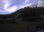 Archived image Webcam Winterberg: View to Ski Jumping Hill from Quick Jet 17:00