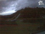 Archived image Webcam Winterberg: View to Ski Jumping Hill from Quick Jet 19:00