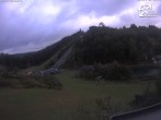 Archived image Webcam Winterberg: View to Ski Jumping Hill from Quick Jet 08:00