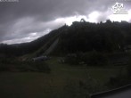 Archived image Webcam Winterberg: View to Ski Jumping Hill from Quick Jet 09:00