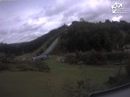 Archived image Webcam Winterberg: View to Ski Jumping Hill from Quick Jet 13:00
