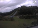 Archived image Webcam Winterberg: View to Ski Jumping Hill from Quick Jet 17:00