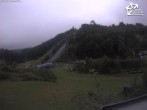 Archived image Webcam Winterberg: View to Ski Jumping Hill from Quick Jet 09:00
