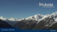 Archived image Webcam top station Wiler-Lauchernalp, Lötschen valley 08:00