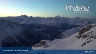 Archiv Foto Webcam Bergstation Gandegg-Hockenhorngrat, Lauchernalp 07:00