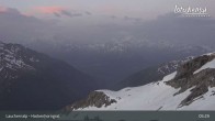 Archiv Foto Webcam Bergstation Gandegg-Hockenhorngrat, Lauchernalp 04:00