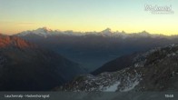 Archiv Foto Webcam Bergstation Gandegg-Hockenhorngrat, Lauchernalp 02:00