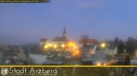 Archiv Foto Webcam Arzberg und die Maria Magdalena Kirche (Fichtelgebirge) 06:00