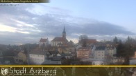 Archived image Webcam Arzberg and the Maria Magdalena Church (Fichtelgebirge) 15:00