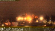 Archiv Foto Webcam Arzberg und die Maria Magdalena Kirche (Fichtelgebirge) 23:00