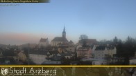 Archiv Foto Webcam Arzberg und die Maria Magdalena Kirche (Fichtelgebirge) 07:00