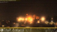 Archiv Foto Webcam Arzberg und die Maria Magdalena Kirche (Fichtelgebirge) 23:00