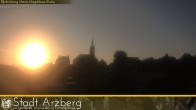 Archiv Foto Webcam Arzberg und die Maria Magdalena Kirche (Fichtelgebirge) 19:00