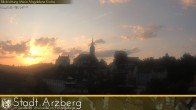 Archiv Foto Webcam Arzberg und die Maria Magdalena Kirche (Fichtelgebirge) 19:00