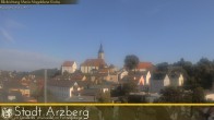 Archiv Foto Webcam Arzberg und die Maria Magdalena Kirche (Fichtelgebirge) 07:00