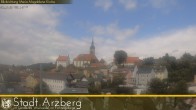 Archiv Foto Webcam Arzberg und die Maria Magdalena Kirche (Fichtelgebirge) 11:00