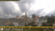 Archiv Foto Webcam Arzberg und die Maria Magdalena Kirche (Fichtelgebirge) 13:00