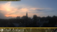 Archiv Foto Webcam Arzberg und die Maria Magdalena Kirche (Fichtelgebirge) 19:00