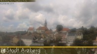 Archiv Foto Webcam Arzberg und die Maria Magdalena Kirche (Fichtelgebirge) 13:00