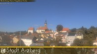 Archiv Foto Webcam Arzberg und die Maria Magdalena Kirche (Fichtelgebirge) 11:00