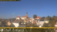 Archiv Foto Webcam Arzberg und die Maria Magdalena Kirche (Fichtelgebirge) 11:00
