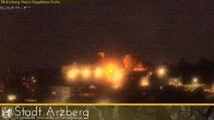 Archiv Foto Webcam Arzberg und die Maria Magdalena Kirche (Fichtelgebirge) 23:00