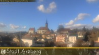 Archiv Foto Webcam Arzberg und die Maria Magdalena Kirche (Fichtelgebirge) 13:00