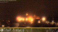 Archiv Foto Webcam Arzberg und die Maria Magdalena Kirche (Fichtelgebirge) 23:00