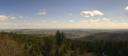 Archived image Webcam Ilmenau - View from the Kickelhahn Tower 09:00