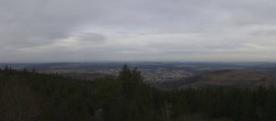 Archiv Foto Webcam Ilmenau - Blick vom Kickelhahn Turm 13:00