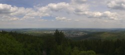 Archived image Webcam Ilmenau - View from the Kickelhahn Tower 13:00