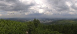 Archiv Foto Webcam Ilmenau - Blick vom Kickelhahn Turm 13:00