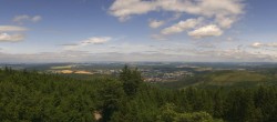 Archiv Foto Webcam Ilmenau - Blick vom Kickelhahn Turm 13:00