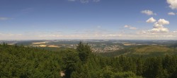 Archiv Foto Webcam Ilmenau - Blick vom Kickelhahn Turm 13:00