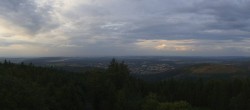 Archiv Foto Webcam Ilmenau - Blick vom Kickelhahn Turm 19:00