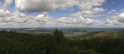 Archiv Foto Webcam Ilmenau - Blick vom Kickelhahn Turm 13:00
