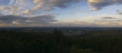 Archiv Foto Webcam Ilmenau - Blick vom Kickelhahn Turm 19:00