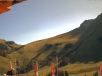 Archived image Webcam Schwarzsee Kaiseregg - mountain hut Bärghuus Riggisalp 09:00