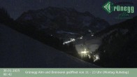 Archiv Foto Webcam Dienten: Ausblick Grünegg Alm 23:00