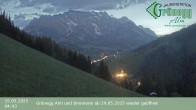 Archiv Foto Webcam Dienten: Ausblick Grünegg Alm 03:00