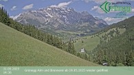 Archiv Foto Webcam Dienten: Ausblick Grünegg Alm 13:00