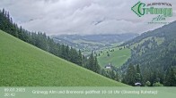 Archiv Foto Webcam Dienten: Ausblick Grünegg Alm 19:00