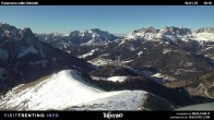 Archived image Webcam Fassatal Buffaure towards Vigo di Fassa 09:00